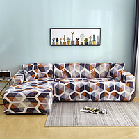 Dustproof All-powerful Slipcovers Stretch L Shape Sofa Cover Super Soft Fabric Couch Cover Sofa Furniture Protector With One Free Boster Case miniinthebox