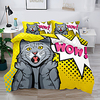 Duvet Cover Set CAT 2/3 Piece Bedding Set with 1 or 2 Pillowcase For Kids Teens Adults Bedroom Astronaut sky (Single Twin only 1pcs) miniinthebox
