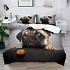 Duvet Cover Set Dog Happy Christmas 2/3 Piece Bedding Set with 1 or 2 Pillowcase(Single Twin only 1pcs) miniinthebox