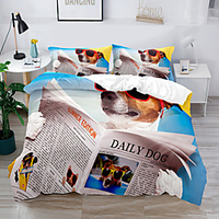 Duvet Cover Set Dog Happy Christmas 2/3 Piece Bedding Set with 1 or 2 Pillowcase(Single Twin only 1pcs) miniinthebox