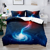 Duvet Cover Set Galaxy Sky Planet Space 2/3 Piece Bedding Set with 1 or 2 Pillowcase(Single Twin only 1pcs) miniinthebox
