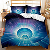 Duvet Cover Set Galaxy Sky Planet Space Star hole 2/3 Piece Bedding Set with 1 or 2 Pillowcase(Single Twin only 1pcs) miniinthebox