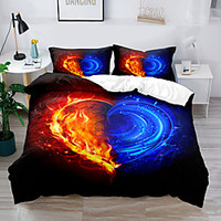 Duvet Cover Set Yin Yang Tai Chi 2/3 Piece Bedding Set with 1 or 2 Pillowcase(Single Twin only 1pcs) miniinthebox