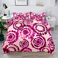 Duvet Cover Set 2/3 Piece Bedding Set with 1 or 2 Pillowcase Soft Microfiber For Kids Teens Adults Bedroom Rainbow Ikat/Tie-dye Twin Single 1Pillowcase miniinthebox