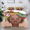 Duvet Cover Set 2/3 Piece Bedding Set with 1 or 2 Pillowcase(Single Twin only 1pcs)National style African women For Kids gife miniinthebox