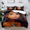 Duvet Cover Set 2/3 Piece Bedding Set with 1 or 2 Pillowcase(Single Twin only 1pcs)National style African women For Kids gife miniinthebox