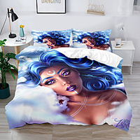 Duvet Cover Set 2/3 Piece Bedding Set with 1 or 2 Pillowcase(Single Twin only 1pcs)National style African women For Kids gife miniinthebox