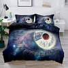 Duvet Cover Set Black hole Galaxy Sky Planet Space 2/3 Piece Bedding Set with 1 or 2 Pillowcase(Single Twin only 1pcs) miniinthebox