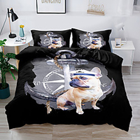 Duvet Cover Set Dog Animal National style 2/3 Piece Bedding Set with 1 or 2 Pillowcase(Single Twin only 1pcs) miniinthebox
