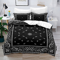 Duvet Cover Set Ethnic Bohemian Flower mandala 2/3 Piece Bedding Set with 1 or 2 Pillowcase(Single Twin only 1pcs) Summer ice cream pizza miniinthebox