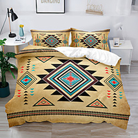 Duvet Cover Set Ethnic Bohemian Flower National style 2/3 Piece Bedding Set with 1 or 2 Pillowcase(Single Twin only 1pcs) miniinthebox