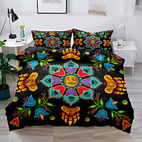 Duvet Cover Set Ethnic Bohemian Flower National style 2/3 Piece Bedding Set with 1 or 2 Pillowcase(Single Twin only 1pcs) miniinthebox