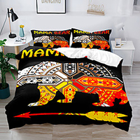 Duvet Cover Set Ethnic Bohemian Flower elephant Animal National style 2/3 Piece Bedding Set with 1 or 2 Pillowcase(Single Twin only 1pcs) miniinthebox