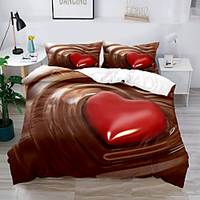 Duvet Cover Set fruit Chocolate fruit watermelon 2/3 Piece Bedding Set with 1 or 2 Pillowcase(Single Twin only 1pcs) Summer ice cream miniinthebox