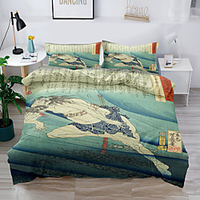 Duvet Cover Set Japanese art Bushido Painting National style 2/3 Piece Bedding Set with 1 or 2 Pillowcase(Single Twin only 1pcs) miniinthebox