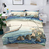 Duvet Cover Set Japanese art Painting National style 2/3 Piece Bedding Set with 1 or 2 Pillowcase(Single Twin only 1pcs) miniinthebox