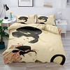 Duvet Cover Set Japanese art Painting Woman National style 2/3 Piece Bedding Set with 1 or 2 Pillowcase(Single Twin only 1pcs) miniinthebox