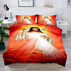 Duvet Cover Set JesusChristianity National style 2/3 Piece Bedding Set with 1 or 2 Pillowcase(Single Twin only 1pcs) miniinthebox