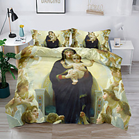 Duvet Cover Set JesusChristianity National style 2/3 Piece Bedding Set with 1 or 2 Pillowcase(Single Twin only 1pcs) miniinthebox