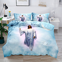 Duvet Cover Set JesusChristianity National style 2/3 Piece Bedding Set with 1 or 2 Pillowcase(Single Twin only 1pcs) miniinthebox
