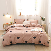 Duvet Cover Sets 3 Piece Rayon / Polyester Floral / Botanical Rainbow Reactive Print Bohemian Style miniinthebox