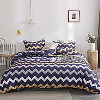 Duvet Cover Sets 3 Piece Rayon / Polyester Floral / Botanical Rainbow Reactive Print Bohemian Style miniinthebox