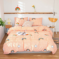 Duvet Cover Sets 3 Piece Rayon / Polyester Floral / Botanical Rainbow Reactive Print Bohemian Style miniinthebox