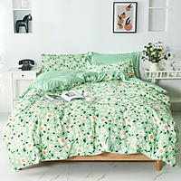 Duvet Cover Sets 3 Piece Rayon / Polyester Floral / Botanical Rainbow Reactive Print Bohemian Style miniinthebox