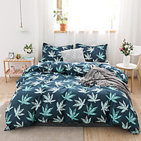 Duvet Cover Sets 3 Piece Rayon / Polyester Floral / Botanical Rainbow Reactive Print Bohemian Style miniinthebox