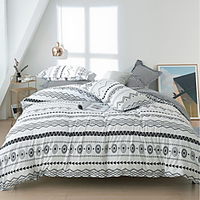 Duvet Cover Sets 3 Piece Rayon / Polyester Floral / Botanical Rainbow Reactive Print Bohemian Style miniinthebox