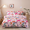 Duvet Cover Sets 4-Piece set with Zipper Closure / Modern Butterfly Printed / Ultra Silky Soft Polyester / Comfortable and Breathable / 1 Duvet Cover and 1 Fitted Sheet and 2 Pillow Shams