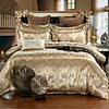 Duvet Cover Sets Luxury Silk / Cotton Jacquard 4 Piece Bedding Set With Pillowcase Bed Linen Sheet Single Double Queen King Size Quilt Covers Bedclothes