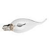 E14 1-LED Orange Light Candle Lamp Glass Bulb (220V)