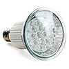 E14 20-LED 100LM 1-1.2W 6000-6500K White Spot Bulbs (220-240V)