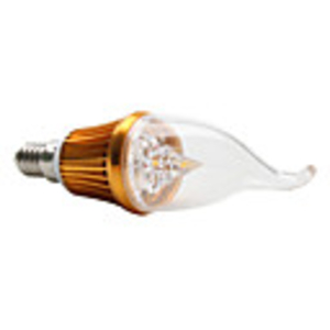 E14 3-LED 270-300Lm 3000K Warm White Light Bulb (220V,  3W)
