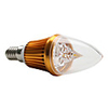 E14 3-LED 270-300Lm 3W Warm White Light Bulb 220V 3000K