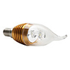 E14 3-LED 270-300Lm 6000K White Light Bulb (220V,  3W)