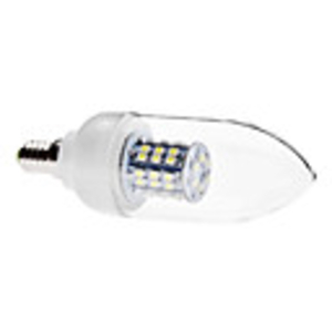 E14 3.5W 48x3528 SMD 230-250LM 6000-6500K Natural White Light LED Candle Bulb (110V/220V)