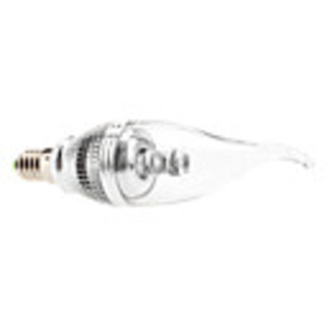 E14 3W 180-210LM 6000-6500K Natural White Light LED Candle Bulb (85-265V)