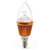 E14 3W 2800-3200K Warm White Gold Cover LED Candle Bulb (85-265V)