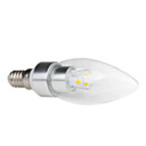 E14 3W LED 3-LED 270LM 3000-3500K Warm White Light Candle Lamp Bulb (220V)