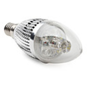 E14 4-LED 360LM 4W White Candle Bulbs (85-265V)