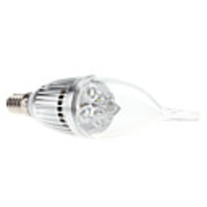 E14 4W 360-390LM 6000-6500K Natural White Light LED Candle Bulb (85-265V)