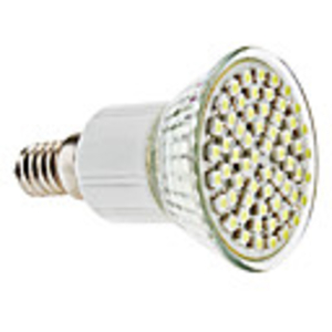 E14 4W 60x3528 SMD 300-350LM 6000-6500K Natural White Light LED Spot Bulb (110-240V)