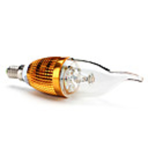 E14 4x1W 360LM 6000-6500K White Light Candle Lamp LED Bulb (85-265V)