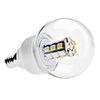 E14 5W 27x5050 SMD 380-420LM 3000-3500K Warm White Light LED Ball Bulb (110V/220V)