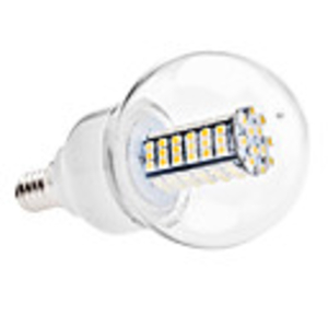 E14 6W 120x3528 SMD 480-500LM 3000-3500K Warm White Light LED Ball Bulb (110V/220V)