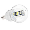 E14 6W 120x3528 SMD 480-500LM 6000-6500K Natural White Light LED Ball Bulb (110V/220V)