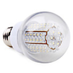 E14 78-LED 3-3.5W 180-250LM 2800-3300K Warm White LED Ball Bulb (220-240V)