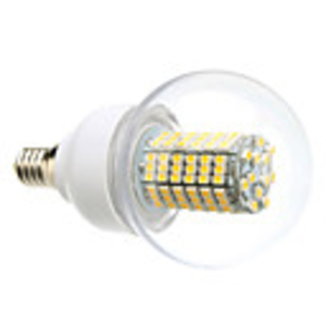 E14 8W 138x3528SMD 620LM 3000-3500K Warm White Light LED Ball Bulb (220V)